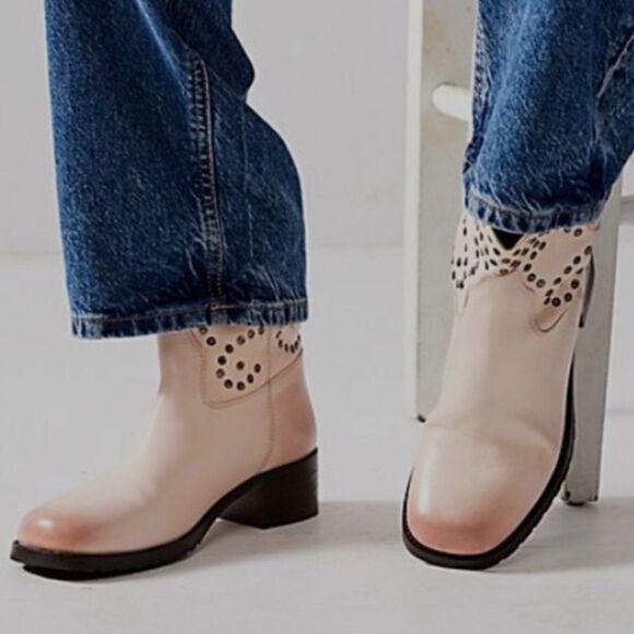 Free People Harmony Studded Ankle Boots/ size 6.5 - Picture 1 of 10